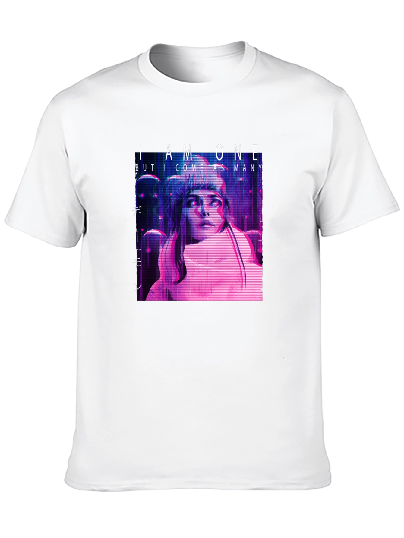 I Am One Graphic Print Black T-Shirt