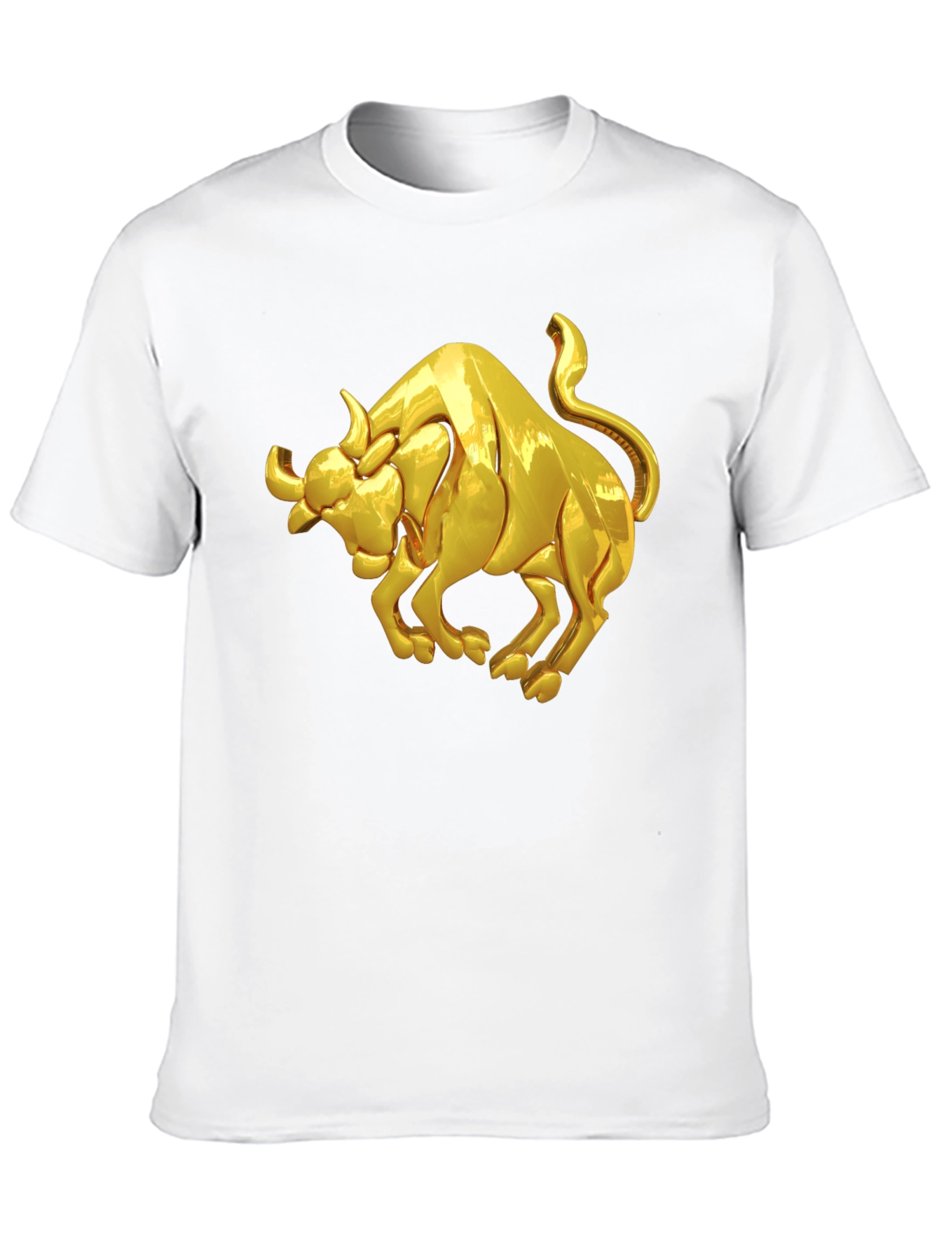 Golden Bull Graphic Black T-Shirt