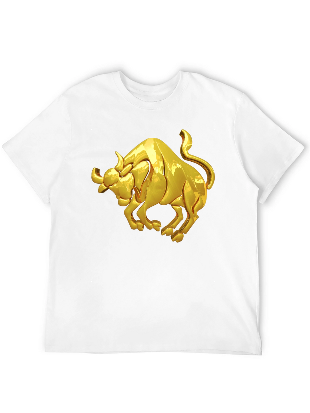 Golden Bull Graphic Black T-Shirt
