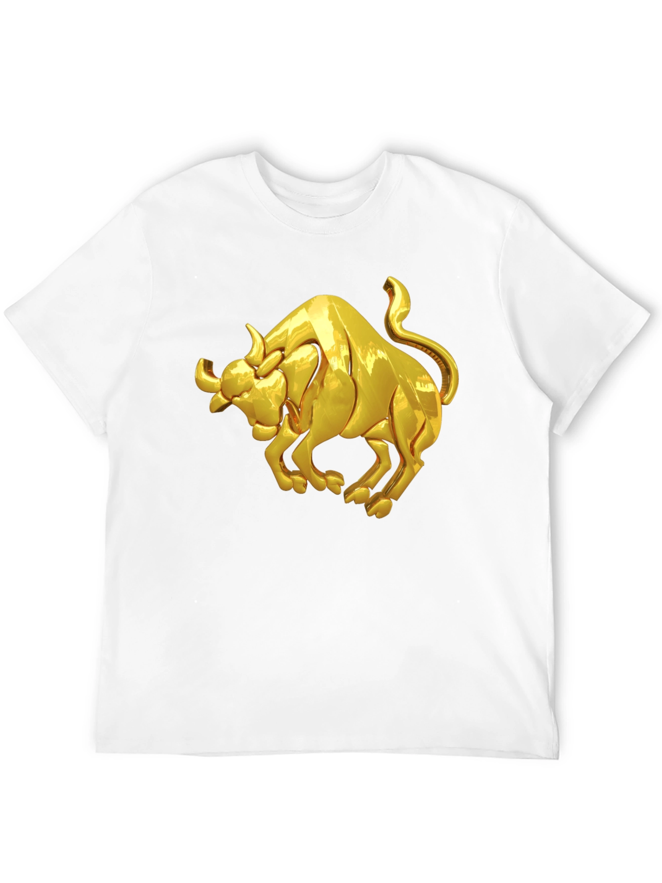 Golden Bull Graphic Black T-Shirt