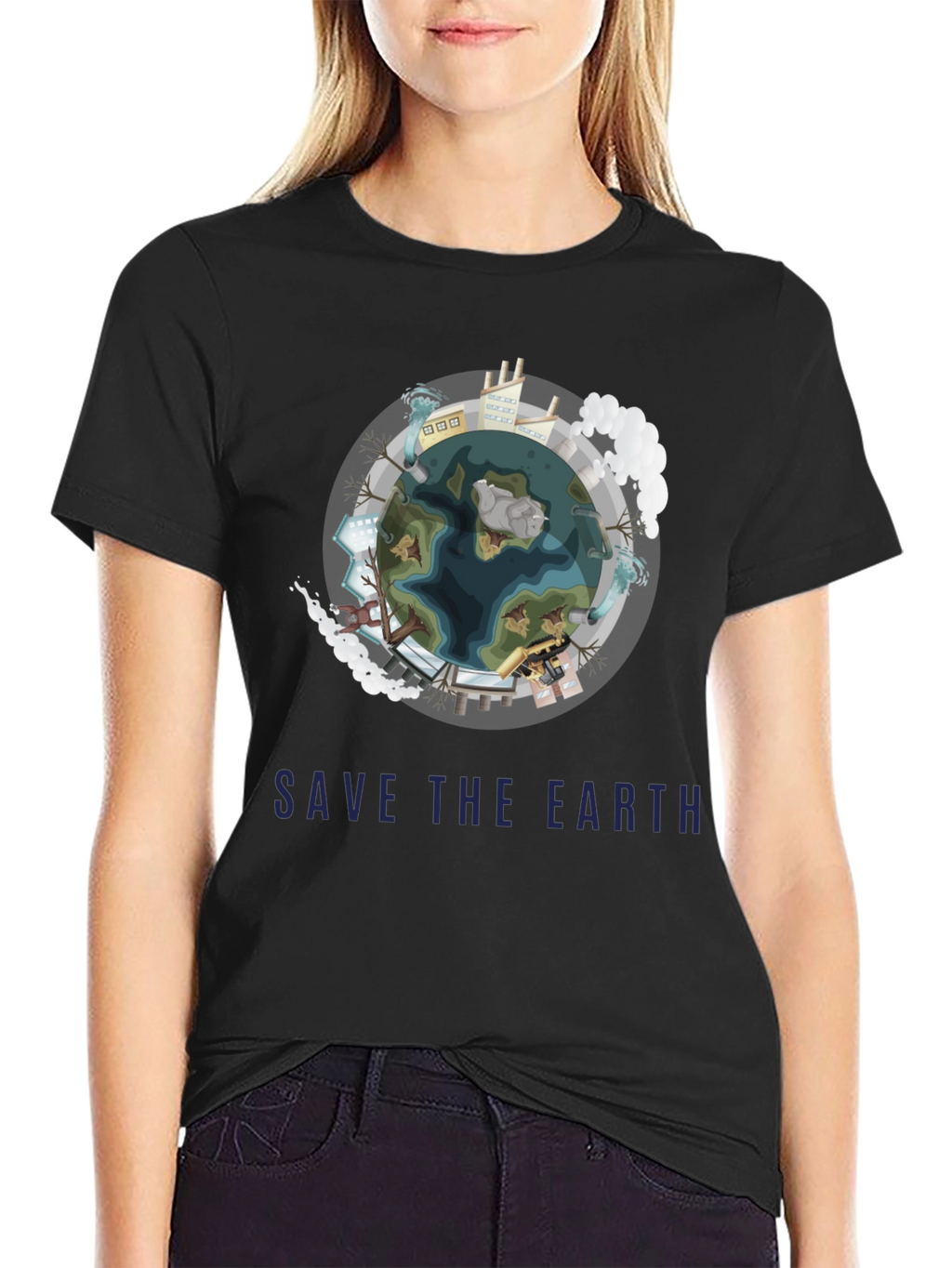 Save The Earth Graphic Tee - Eco-Friendly Fashion