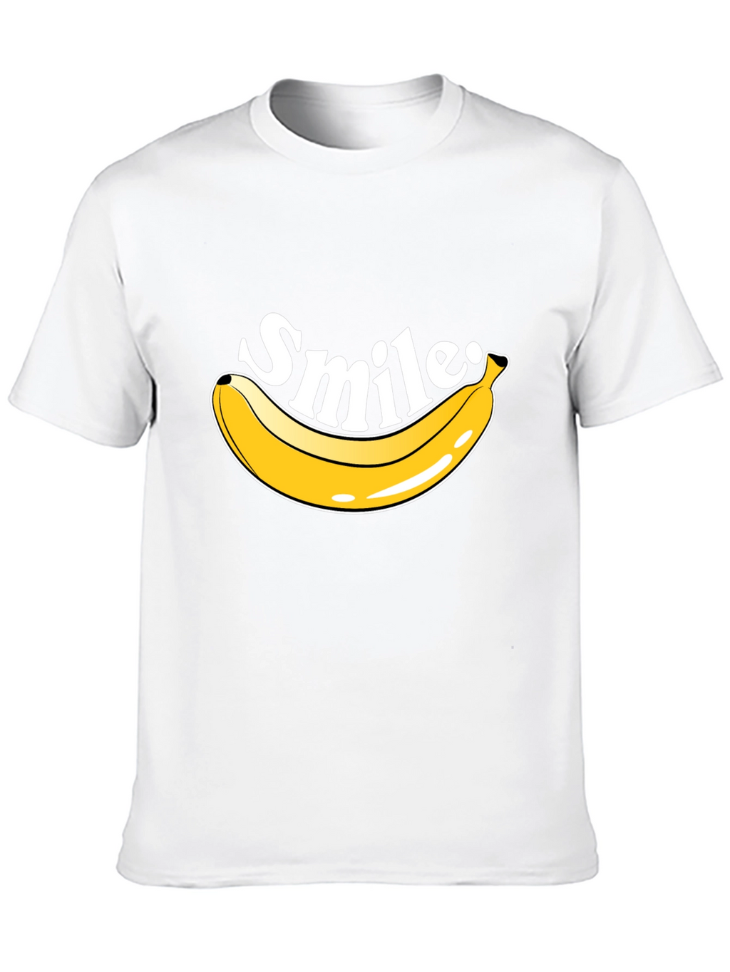 Smile Banana T-Shirt - Mens Crew Neck Tee