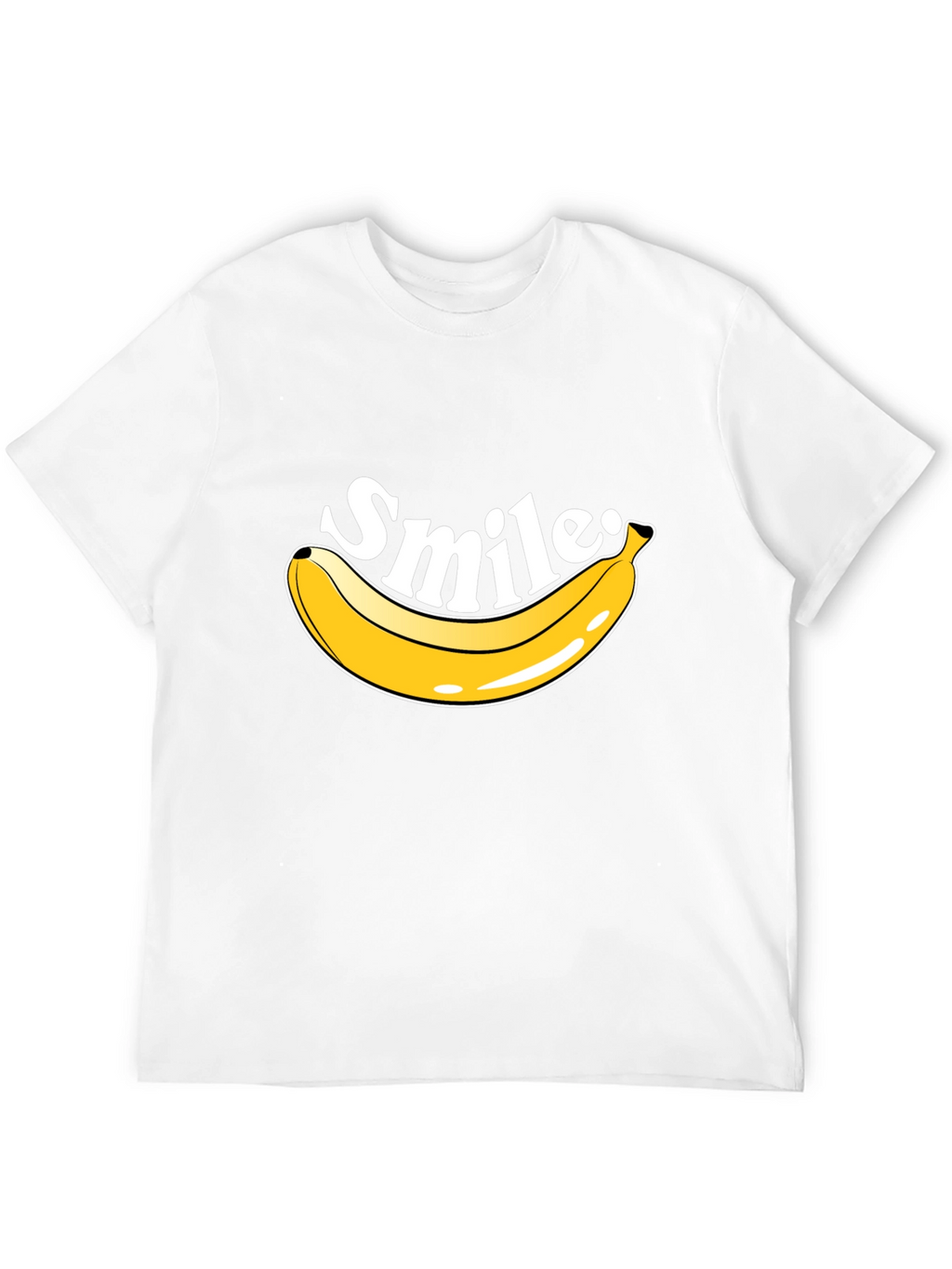 Smile Banana T-Shirt - Mens Crew Neck Tee