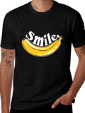 Smile Banana T-Shirt - Mens Crew Neck Tee