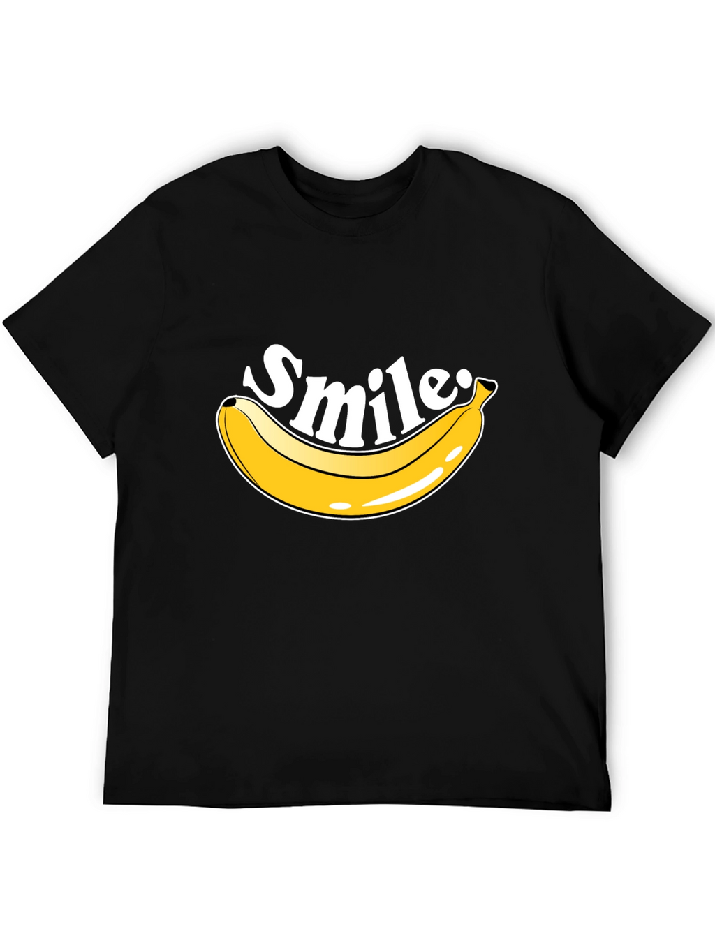 Smile Banana T-Shirt - Mens Crew Neck Tee