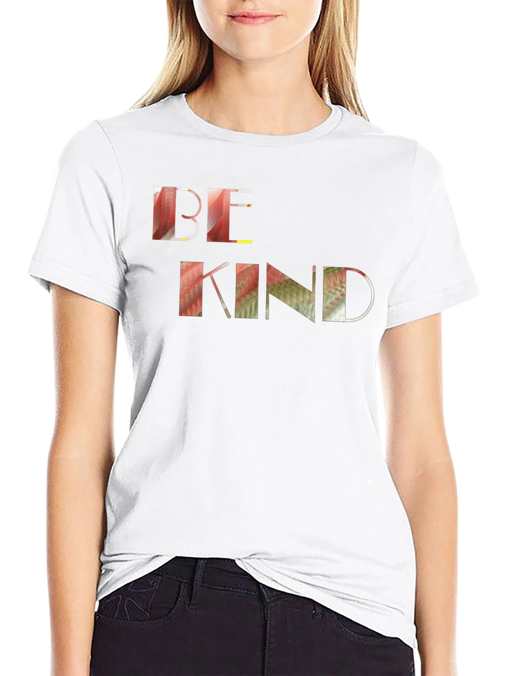 Be Kind Graphic Tee - Black Cotton Casual Shirt
