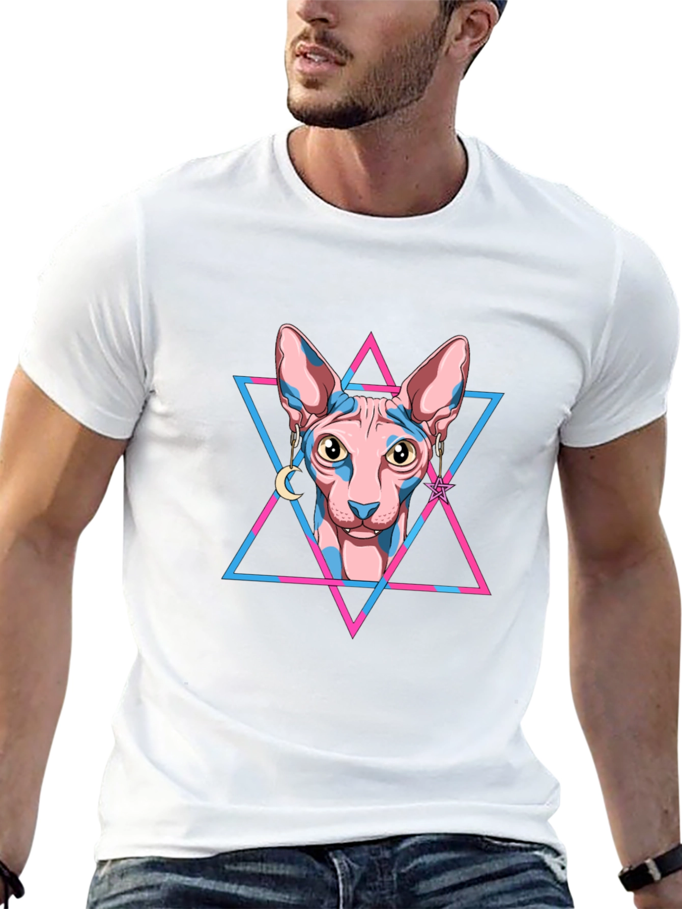 Sphynx Cat Graphic Tee