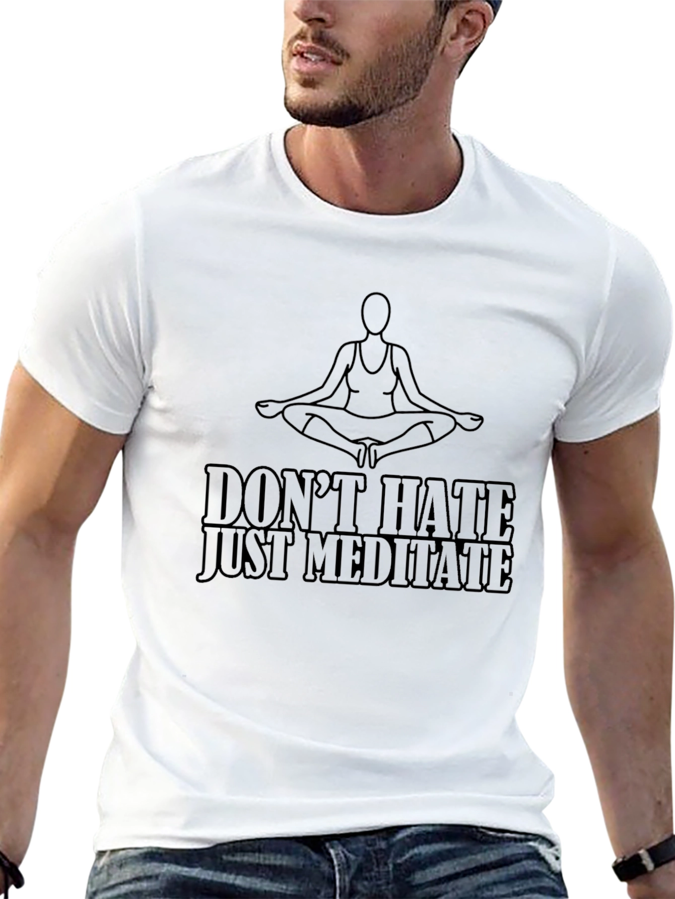 Meditate T-Shirt - Dont Hate Just Meditate