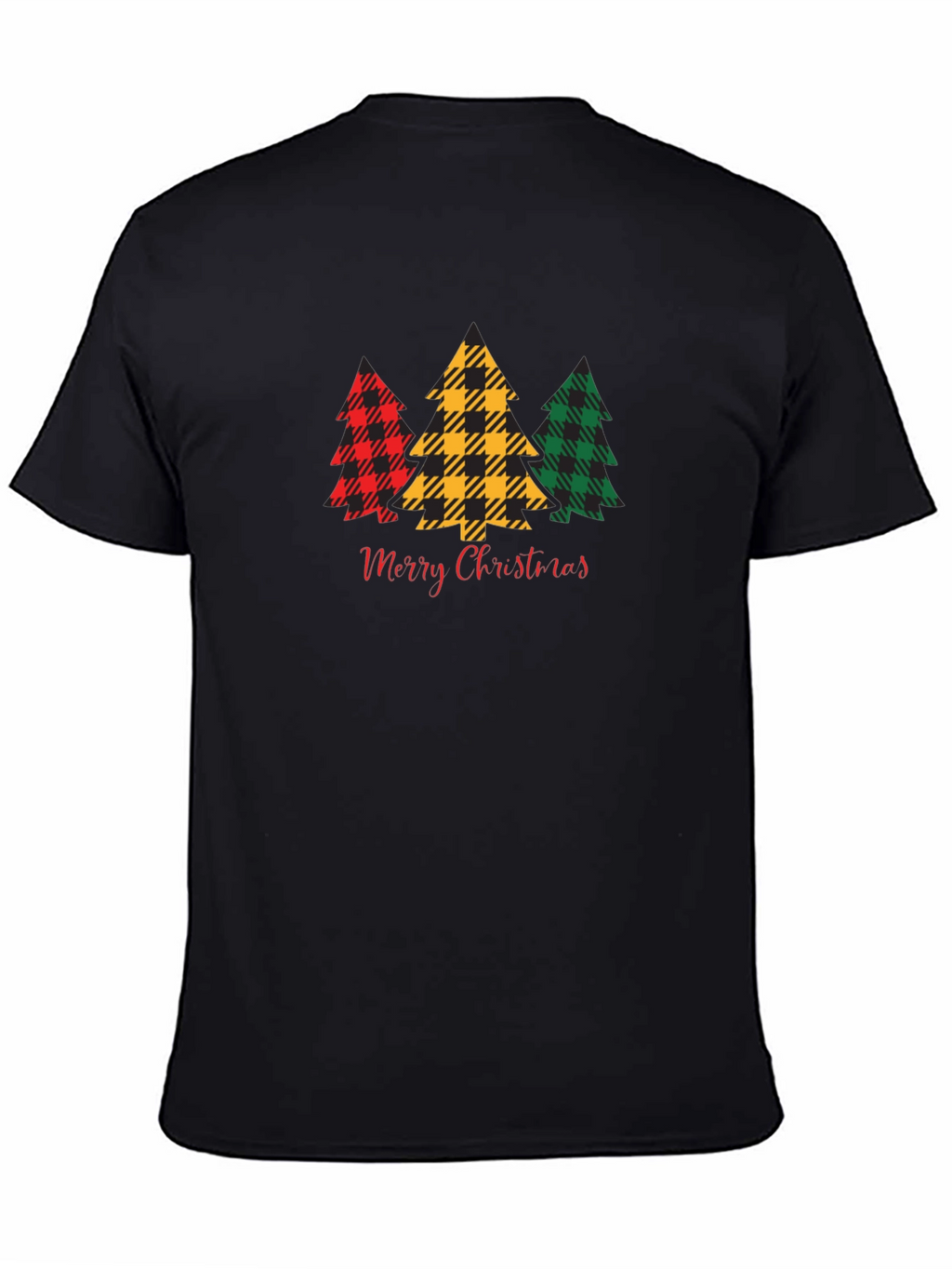Plaid Christmas Tree Graphic Tee