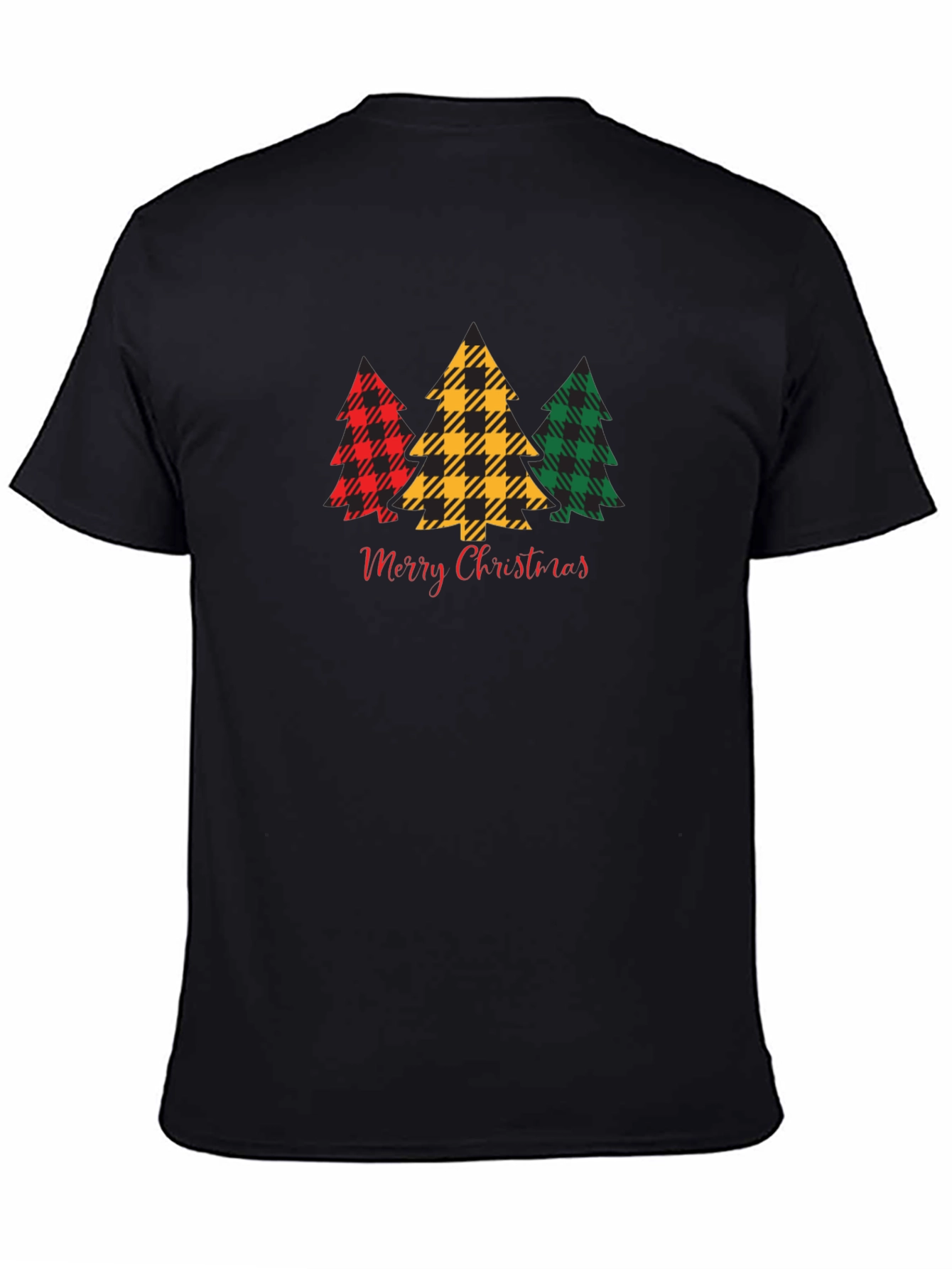 Plaid Christmas Tree Graphic Tee