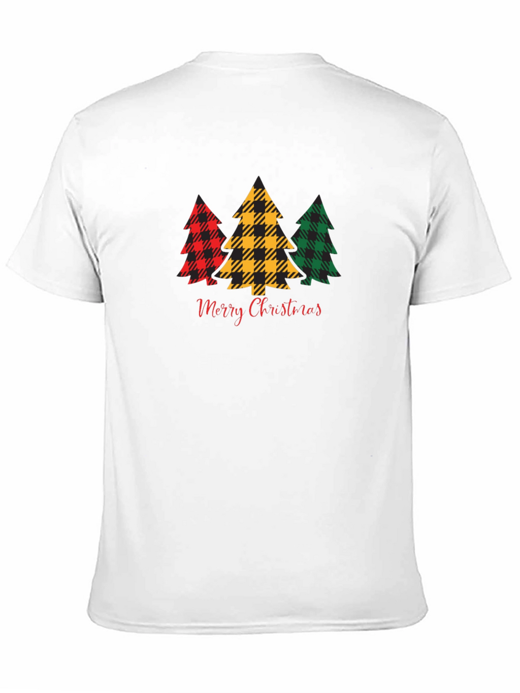 Plaid Christmas Tree Graphic Tee