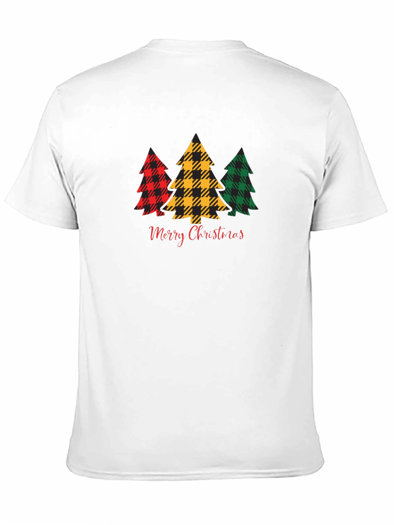 Plaid Christmas Tree Graphic Tee