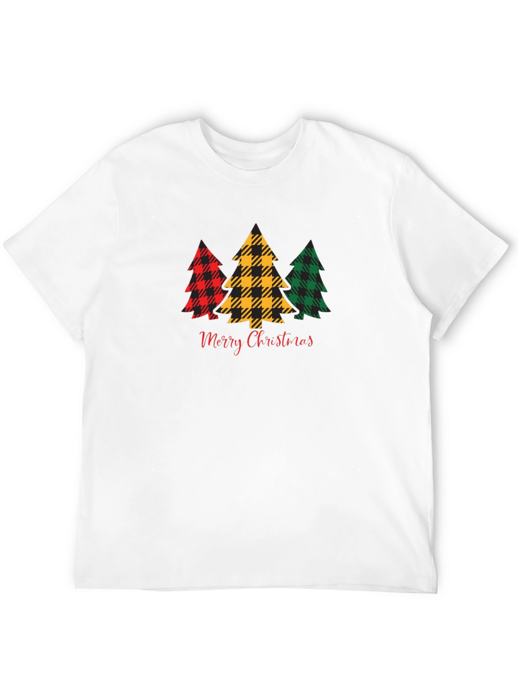 Plaid Christmas Tree Graphic Tee