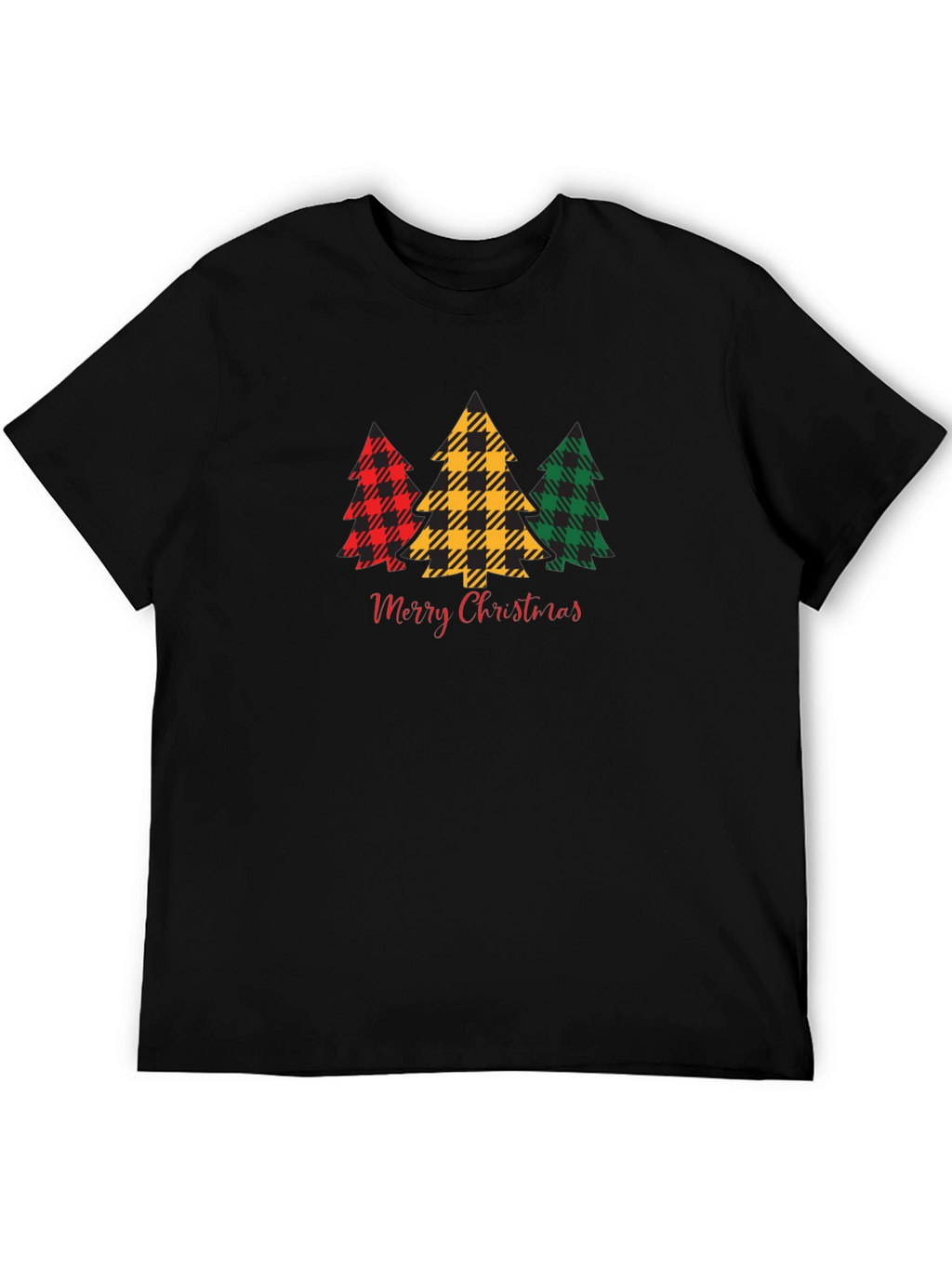 Plaid Christmas Tree Graphic Tee