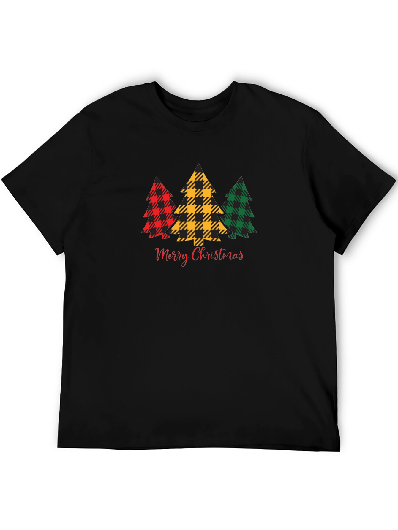 Plaid Christmas Tree Graphic Tee