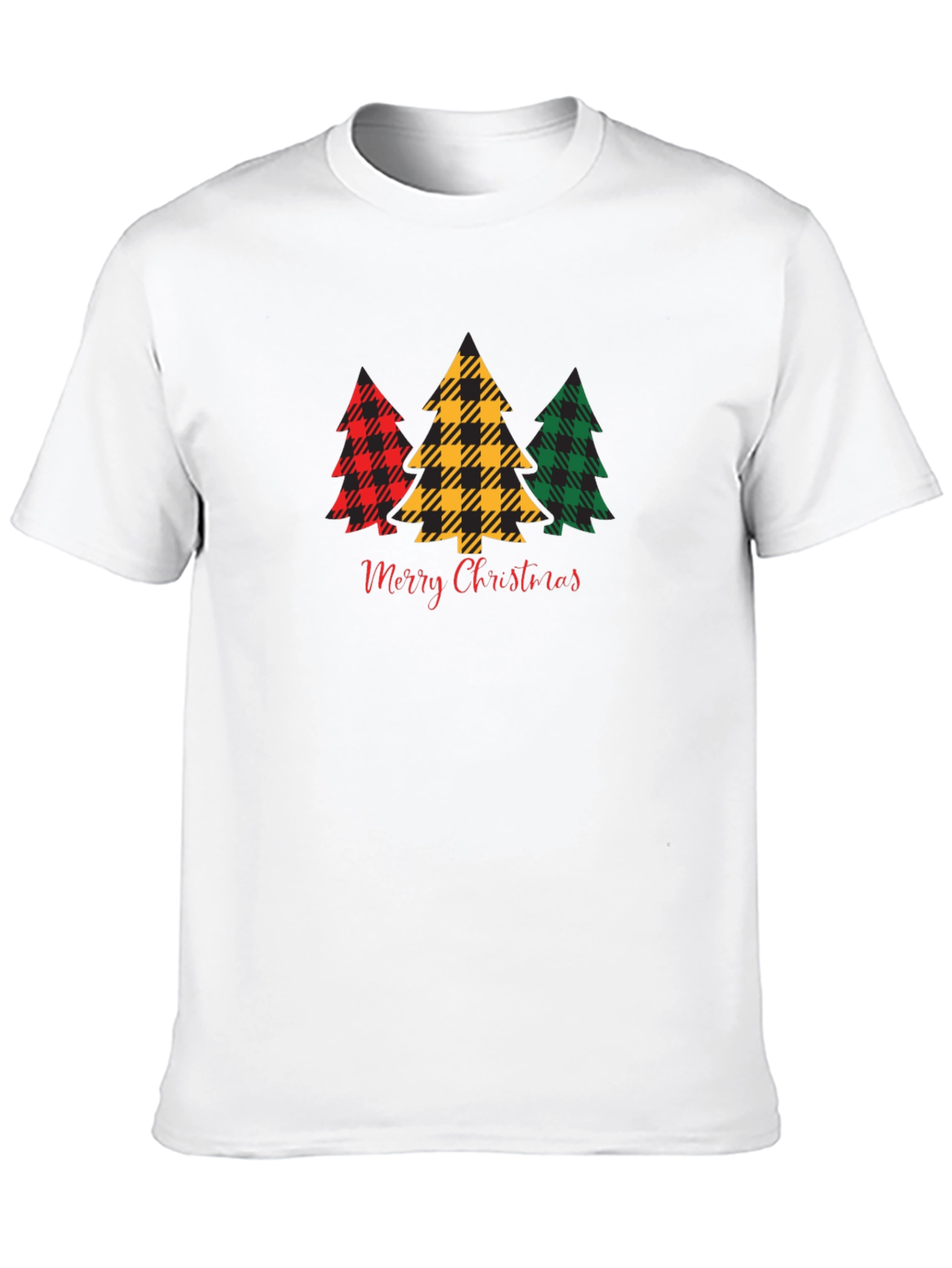 Plaid Christmas Tree Graphic Tee