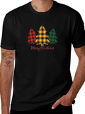 Plaid Christmas Tree Graphic Tee