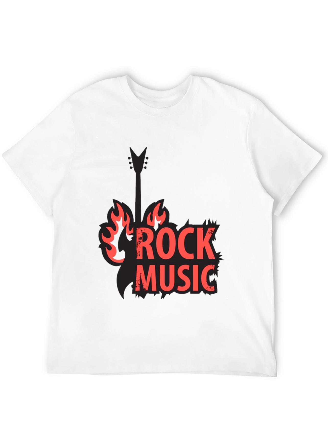 Rock Music Black Graphic Tee
