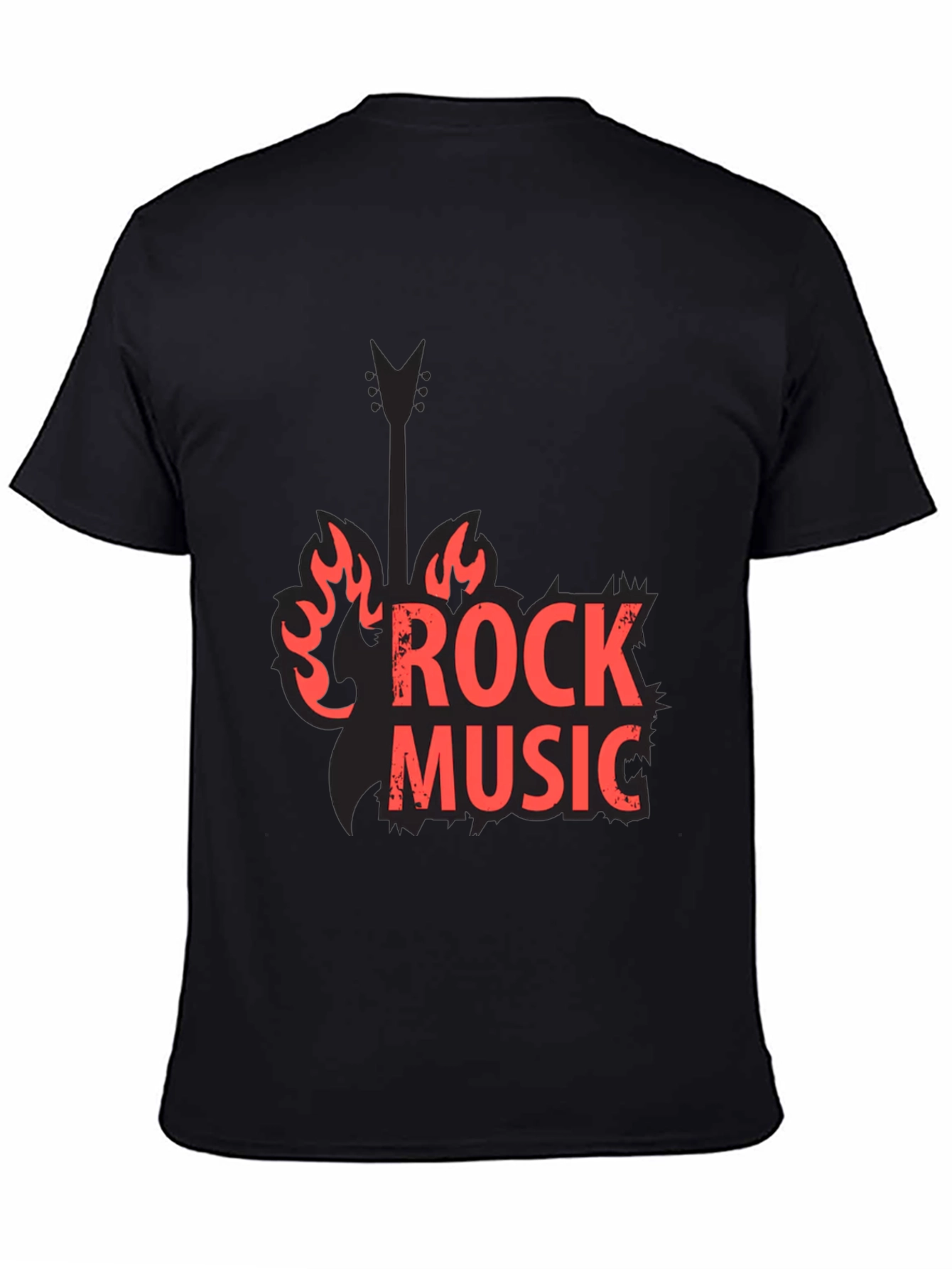 Rock Music Black Graphic Tee