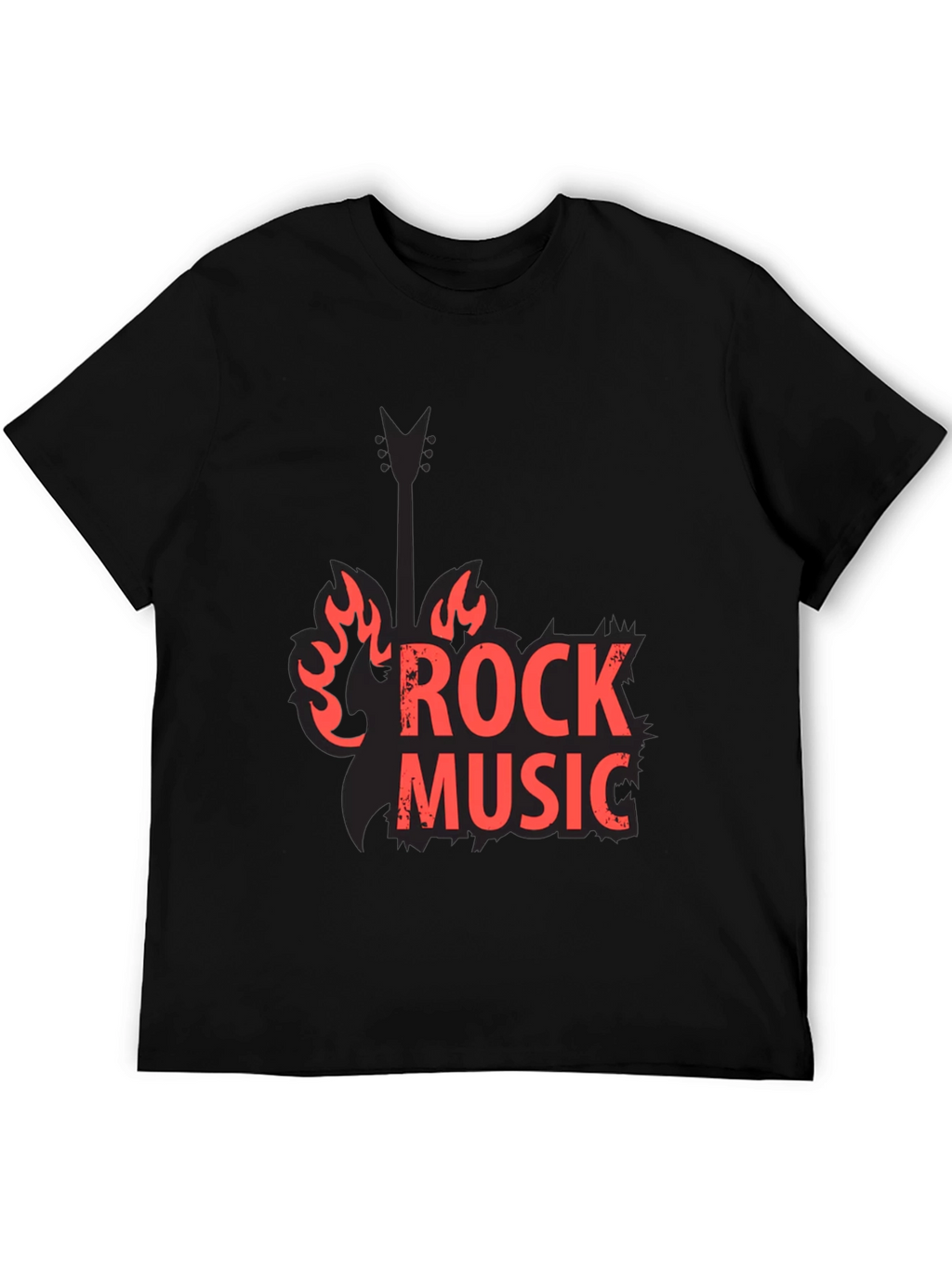 Rock Music Black Graphic Tee