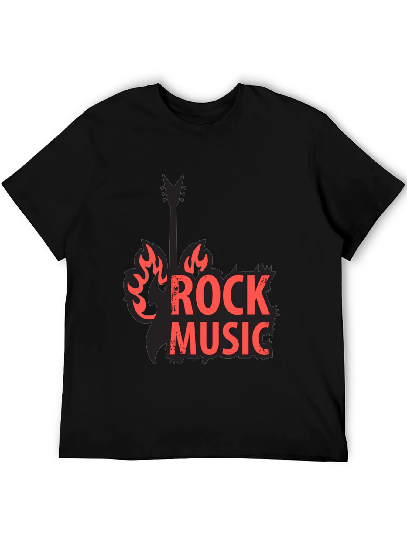 Rock Music Black Graphic Tee