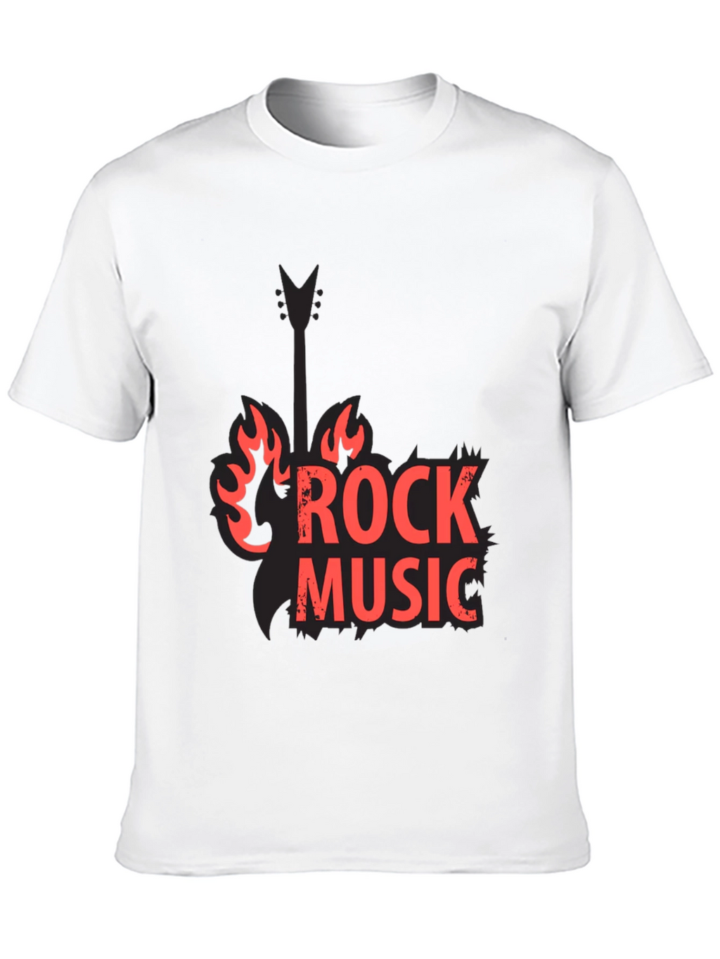 Rock Music Black Graphic Tee