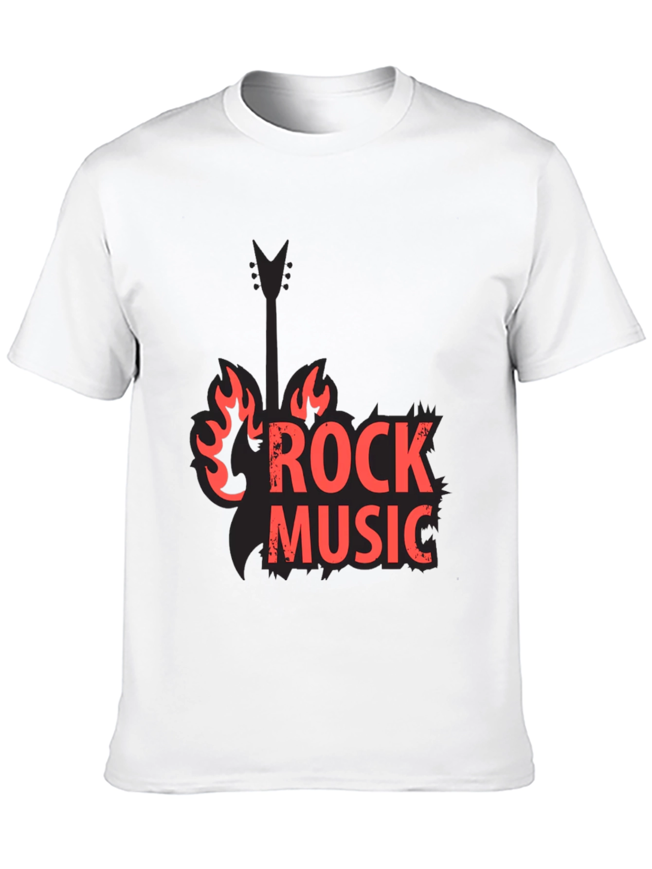 Rock Music Black Graphic Tee