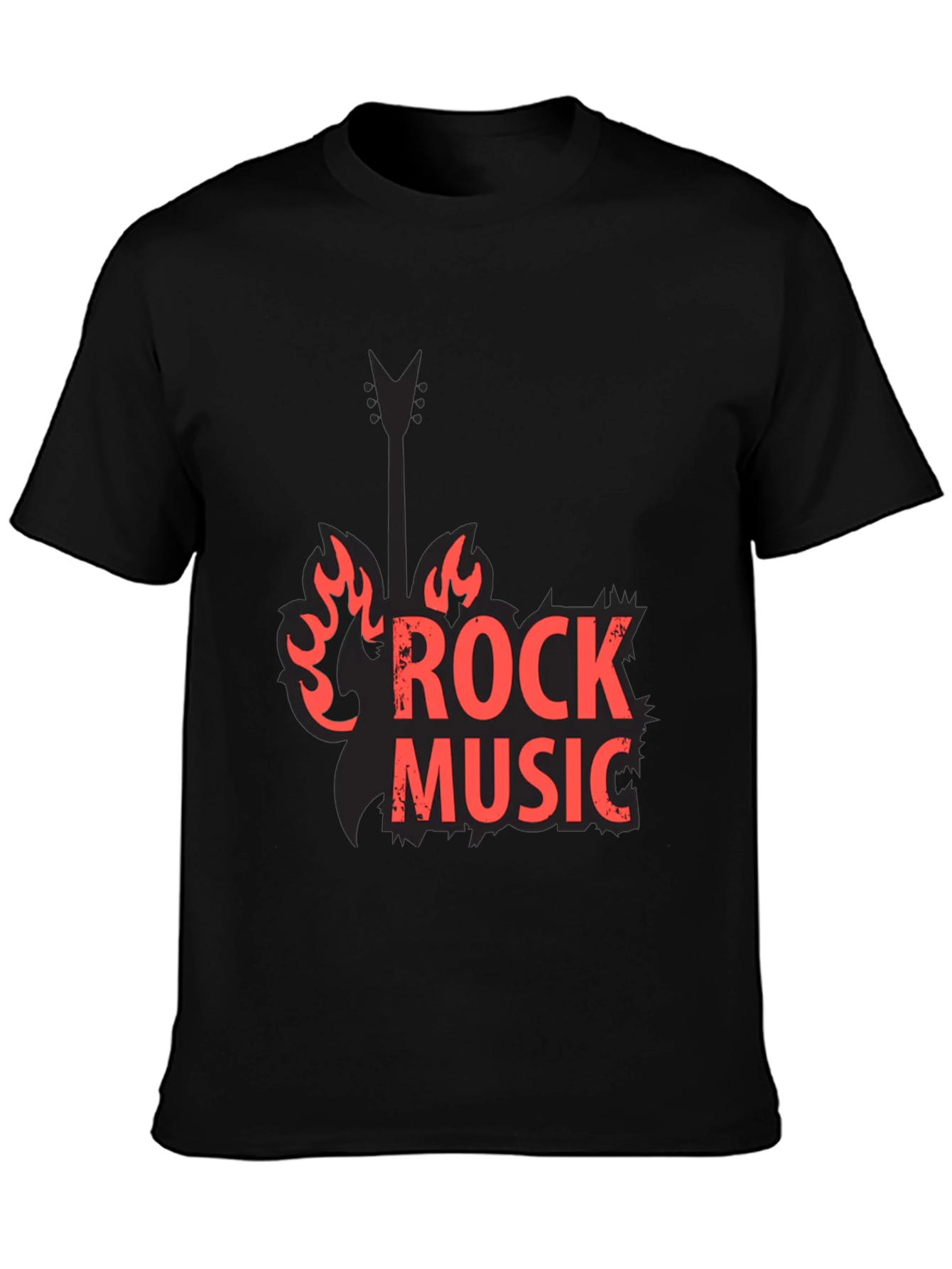 Rock Music Black Graphic Tee