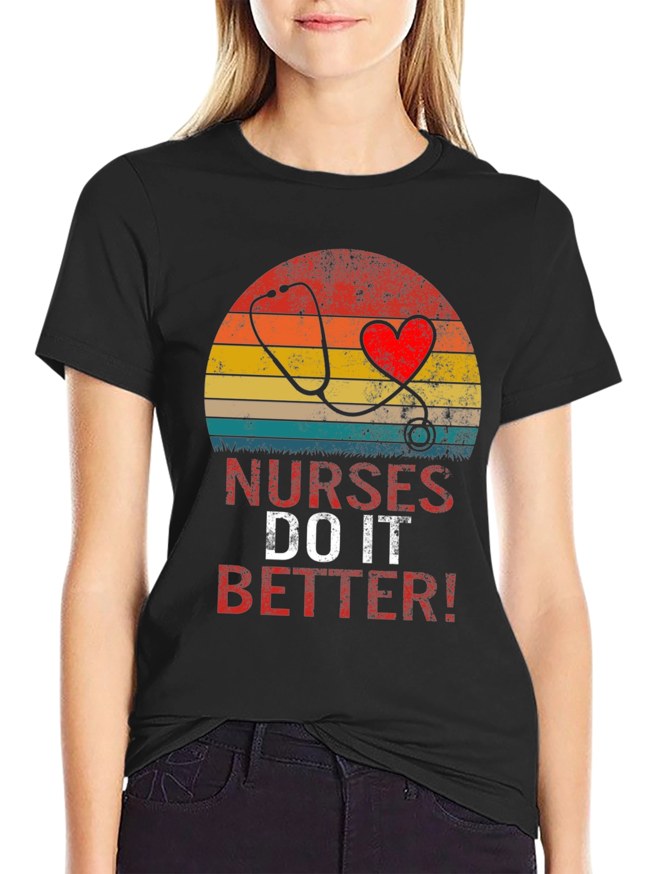 Nurses Do It Better T-Shirt - Vintage Design