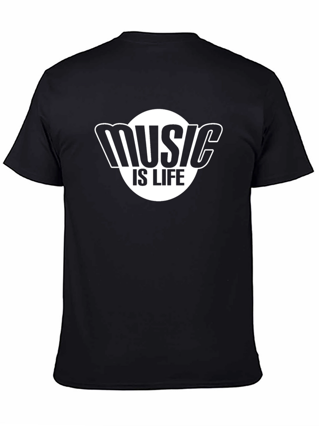 Music Is Life Black T-Shirt