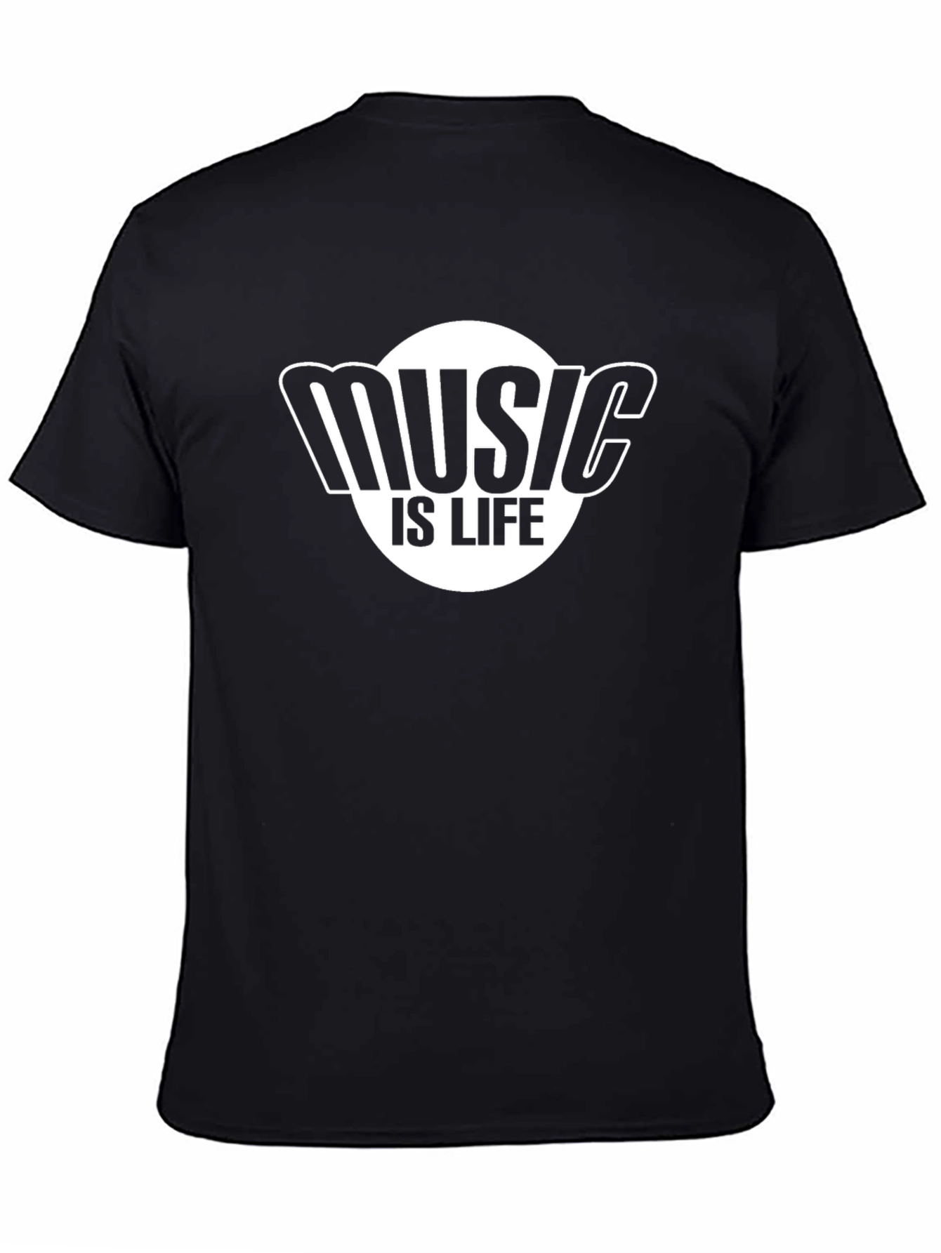 Music Is Life Black T-Shirt