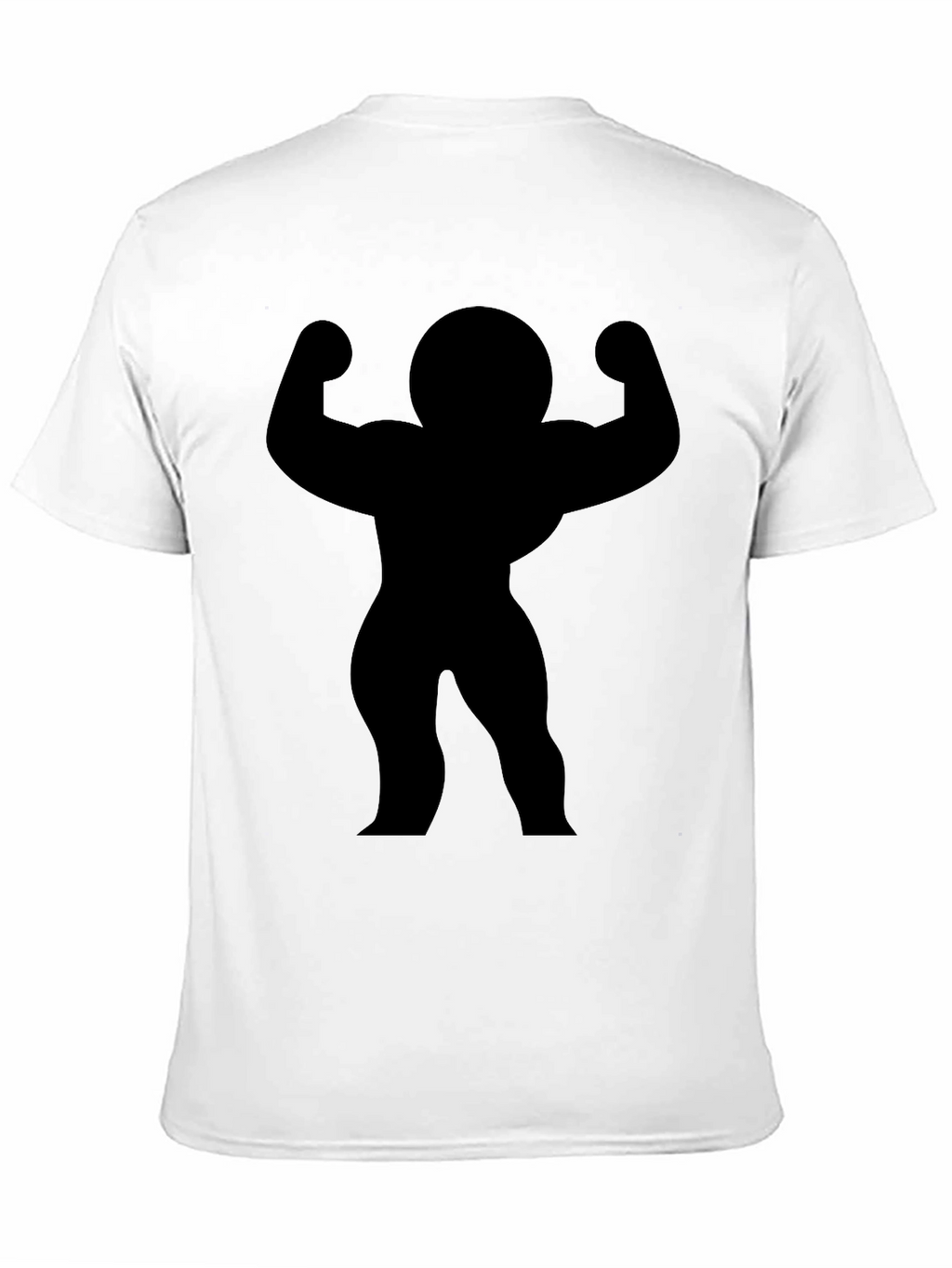 Black Muscle Man Silhouette T-Shirt