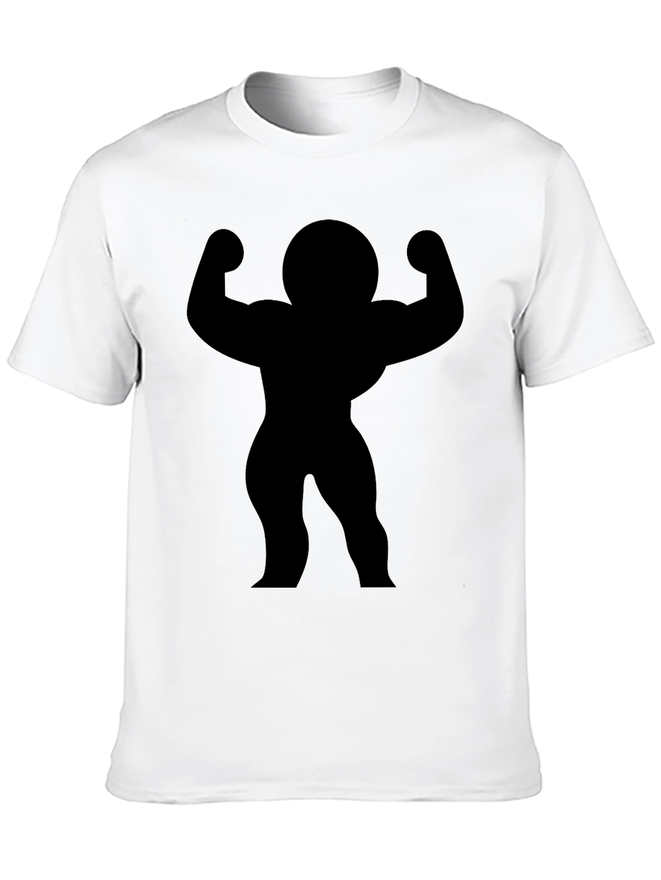 Black Muscle Man Silhouette T-Shirt