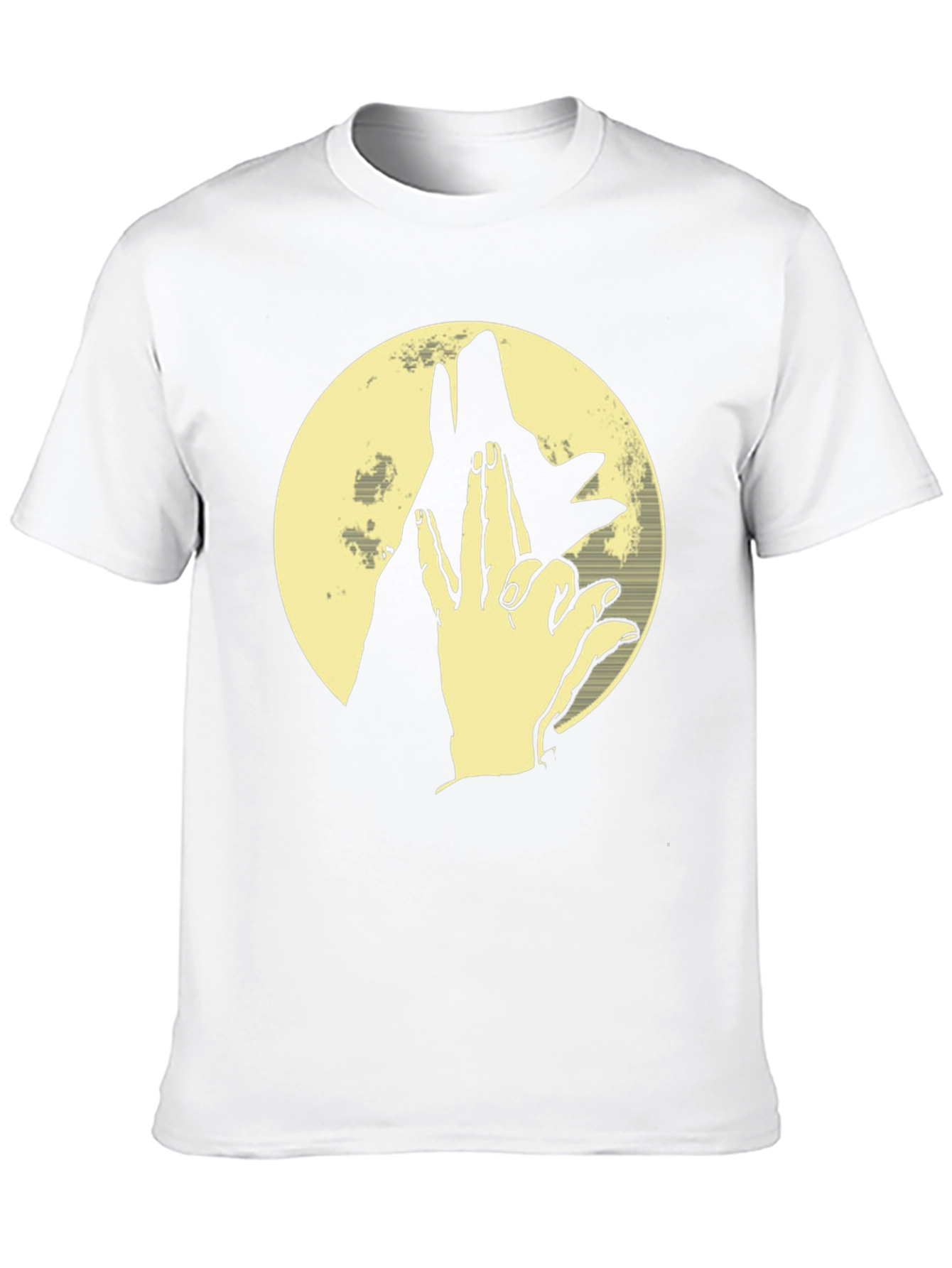 Shadow Puppet Wolf Graphic Tee - Black