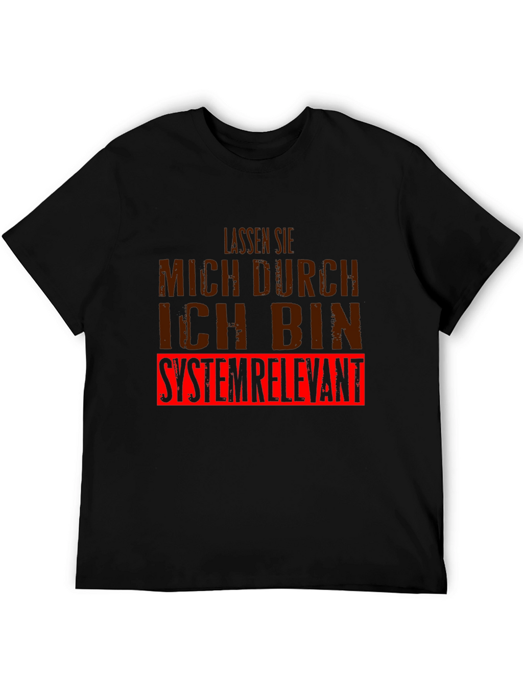 Systemrelevant Graphic Tee - Black Cotton T-Shirt