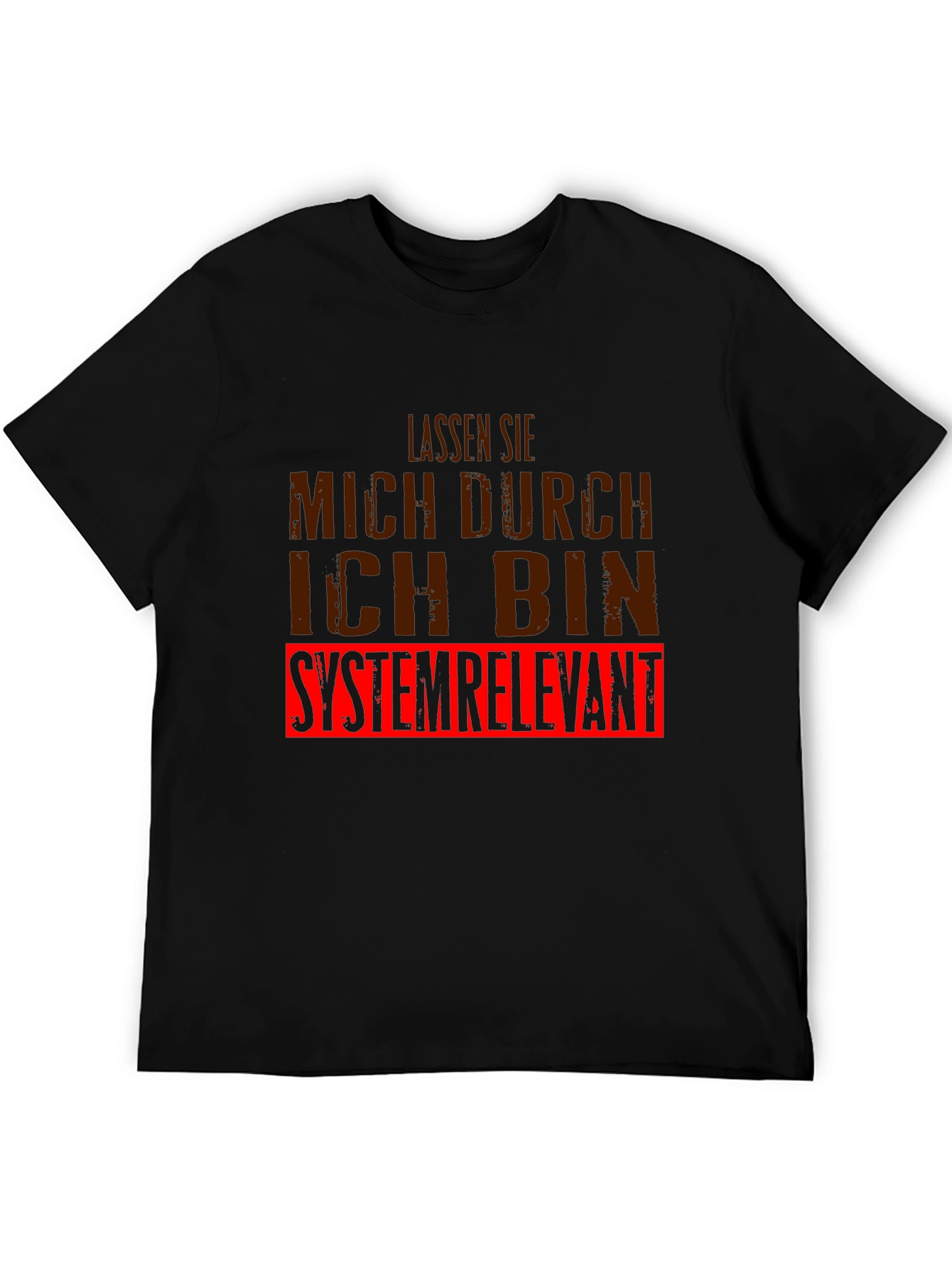 Systemrelevant Graphic Tee - Black Cotton T-Shirt