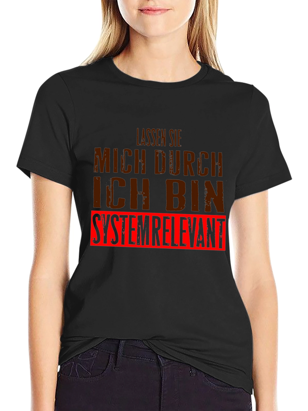 Systemrelevant Graphic Tee - Black Cotton T-Shirt