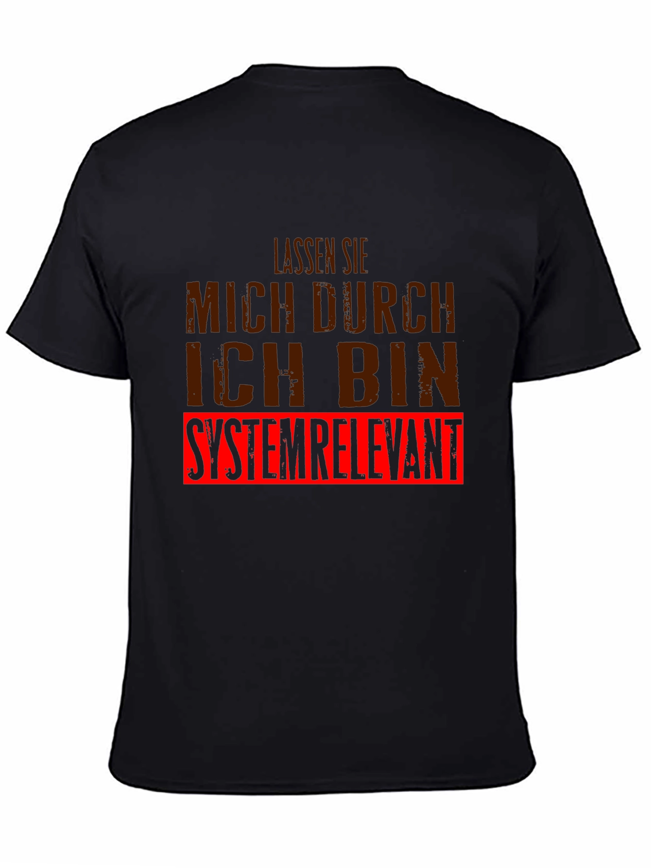 Systemrelevant Graphic Tee - Black Cotton T-Shirt