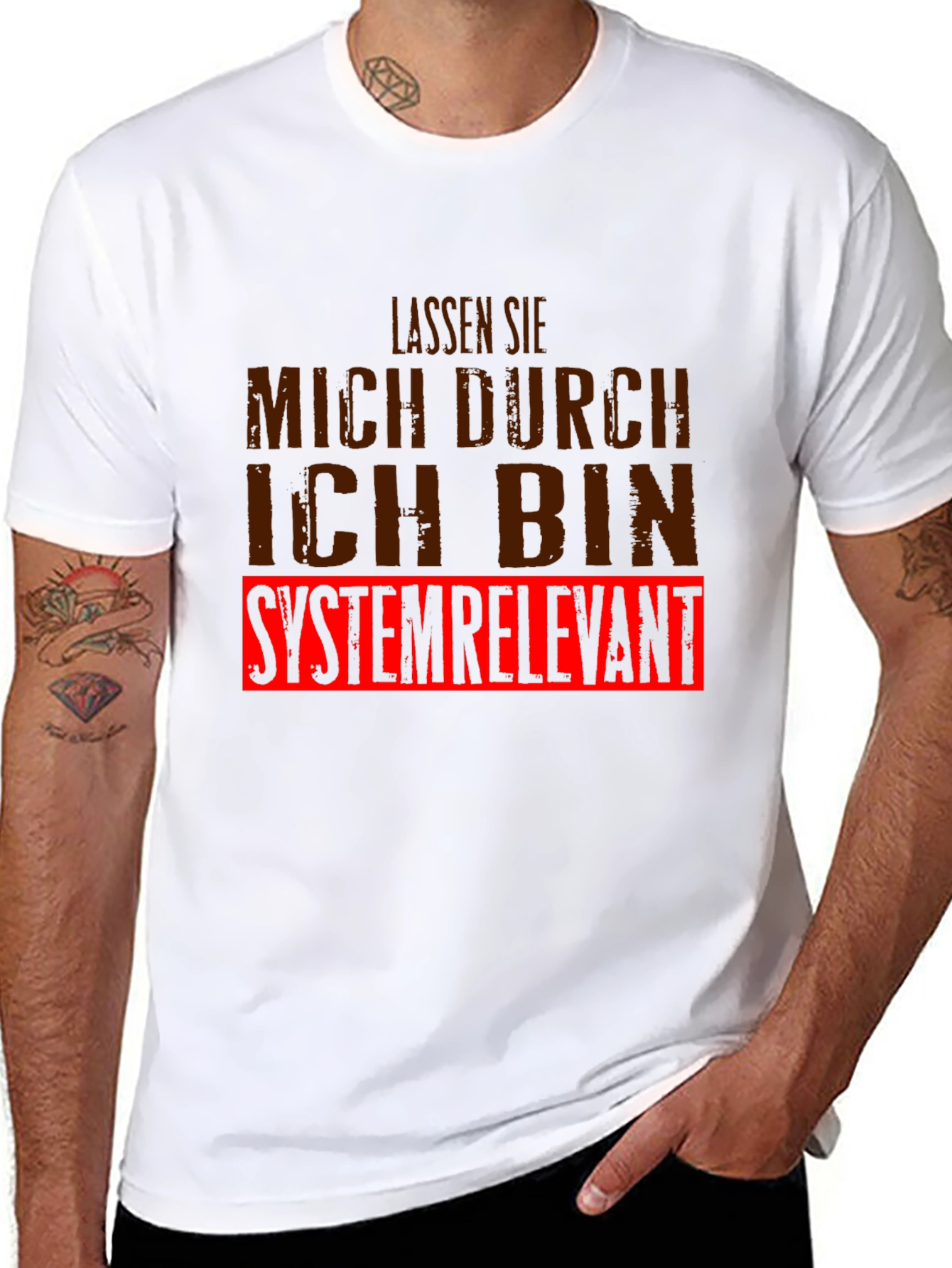 Systemrelevant Graphic Tee - Black Cotton T-Shirt