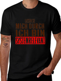 Systemrelevant Graphic Tee - Black Cotton T-Shirt