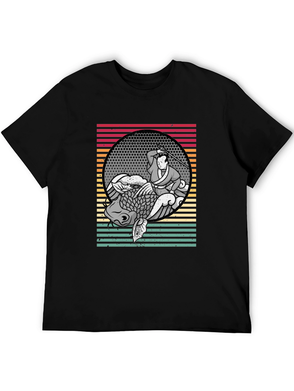 Samurai Koi Fish Graphic Tee