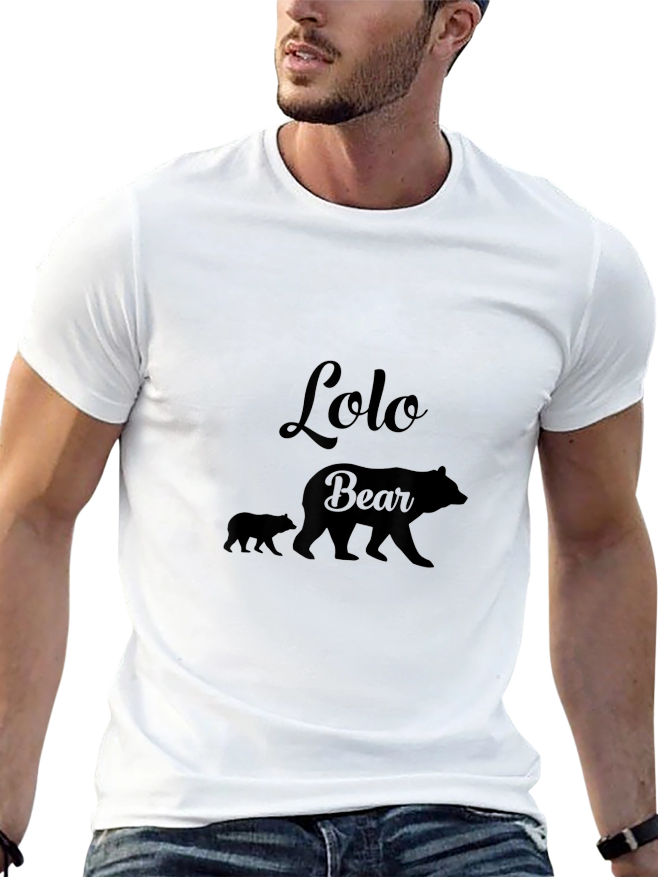 Lolo Bear Graphic T-Shirt - Black