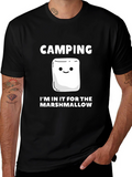 Camping Marshmallow T-Shirt - Funny Campfire Tee