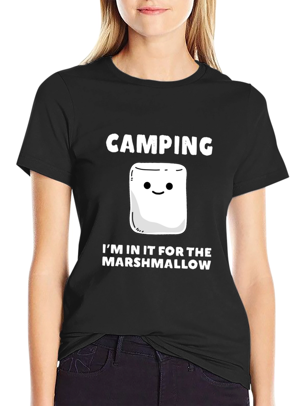 Camping Marshmallow T-Shirt - Funny Campfire Tee