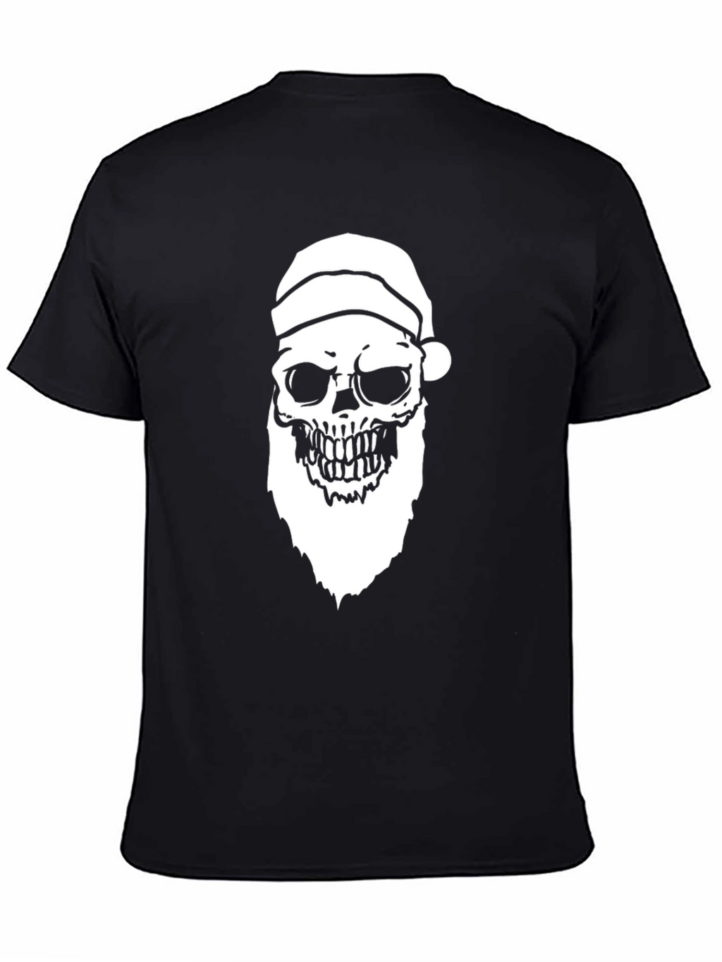 Santa Skull Graphic Tee - Holiday Humor