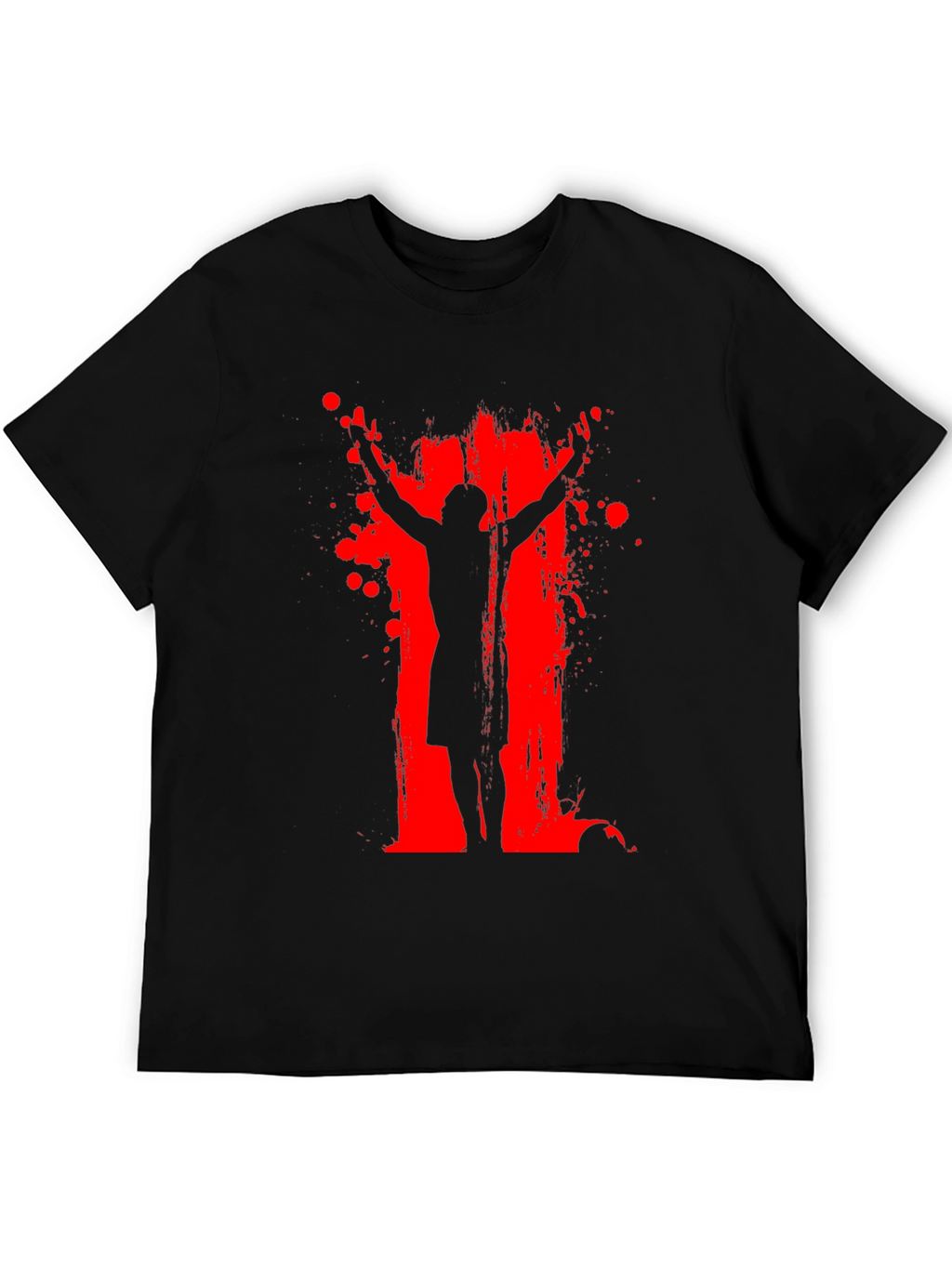 Abstract Graphic Print Crewneck T-Shirt