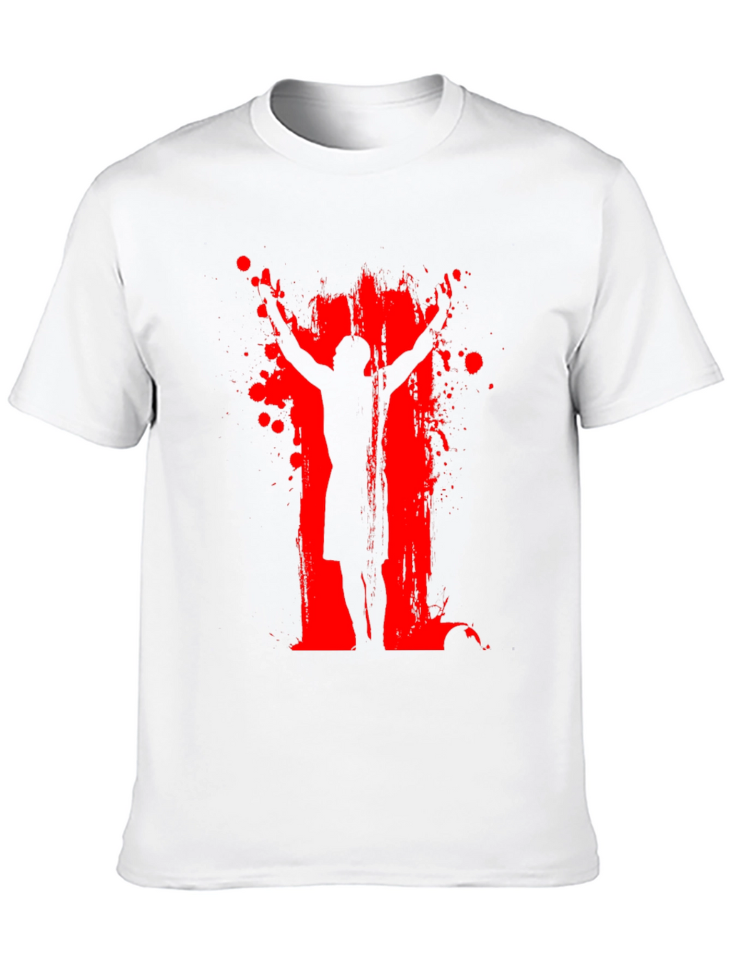 Abstract Graphic Print Crewneck T-Shirt
