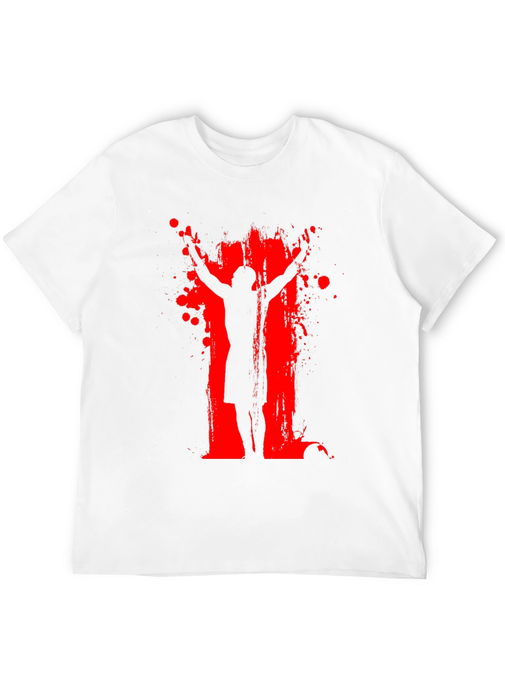 Abstract Graphic Print Crewneck T-Shirt