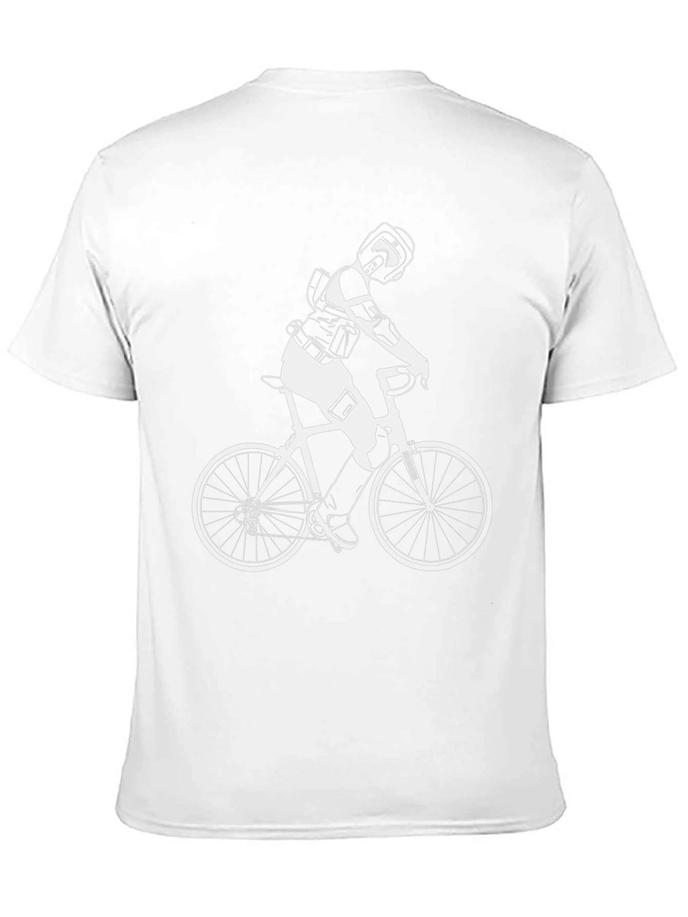 Black Bike Rider Graphic T-Shirt