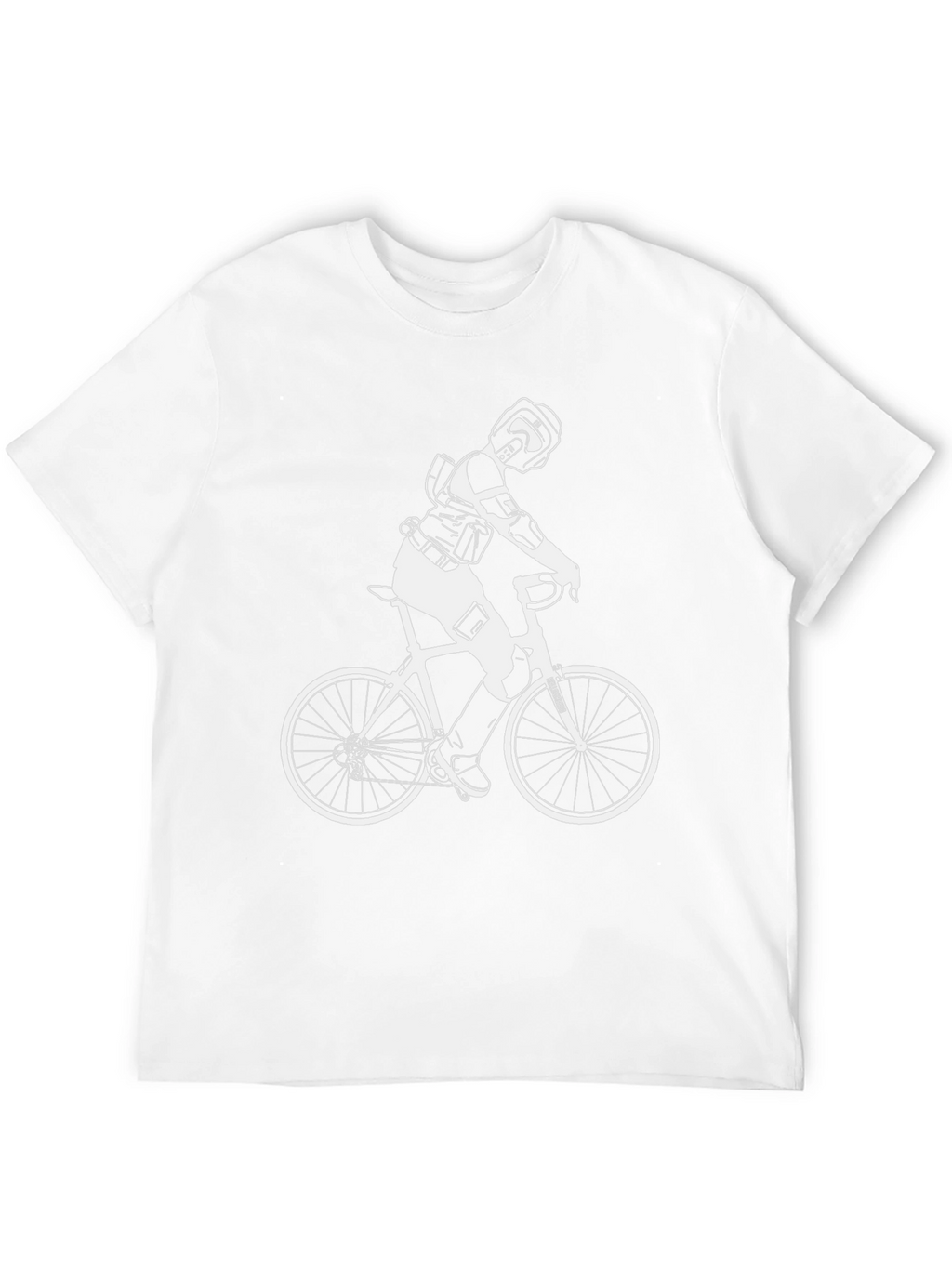Black Bike Rider Graphic T-Shirt